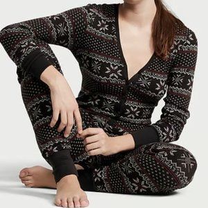 NWT Victoria's Secret Thermal Long Onesie